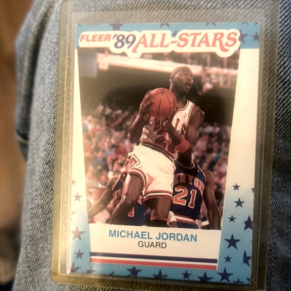 Fleer 89 All-Stars sticker #3 Michael Jordan - Picture 1 of 2